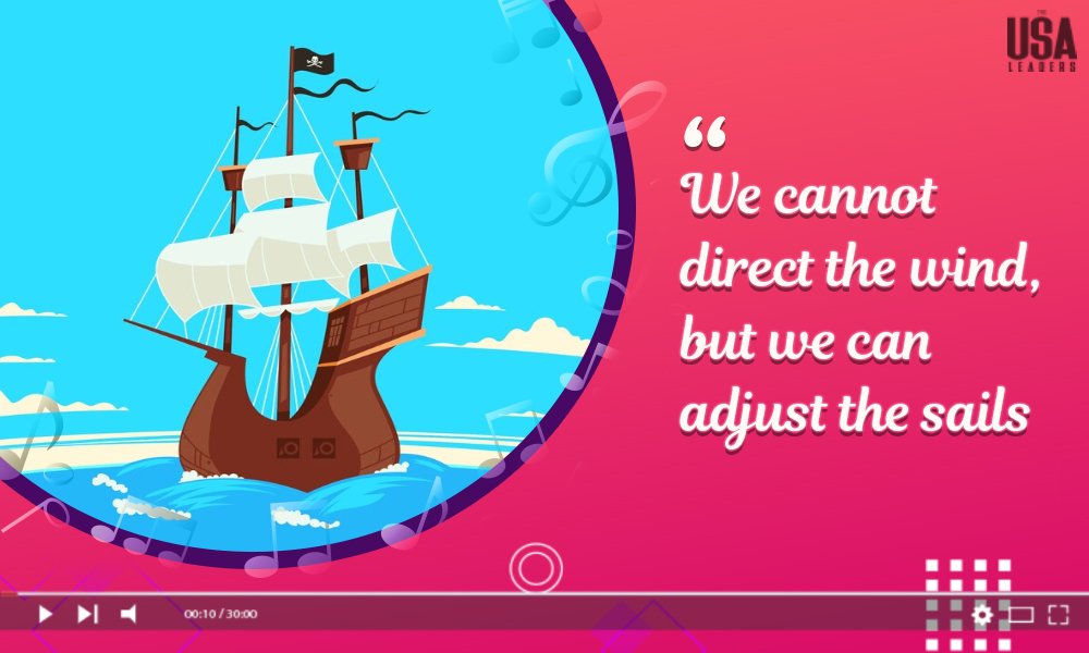 We cannot direct the wind, but we can adjust the sails