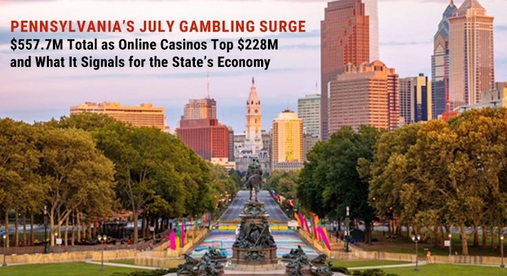 Pennsylvania July Gambling Surge