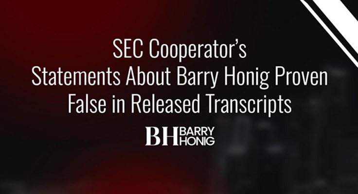 Barry Honig Proven False