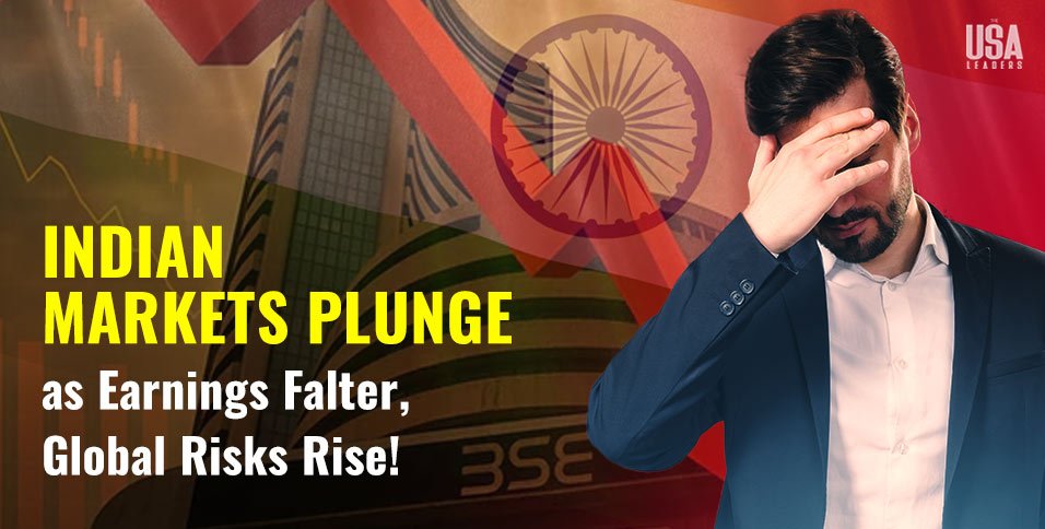 Indian Markets Plunge as Earnings Falter