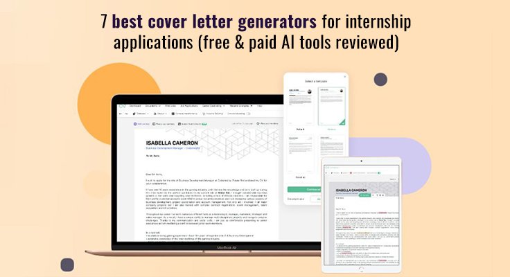 best cover letter generators for internships
