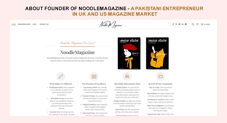 Founder OF NoodleMagazine