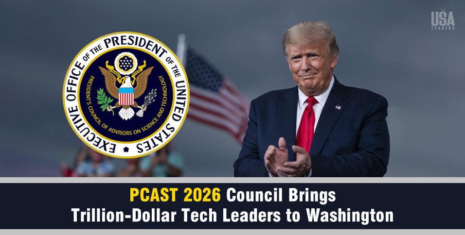 PCAST 2026 council Trump tech leaders AI policy Nvidia Meta Oracle