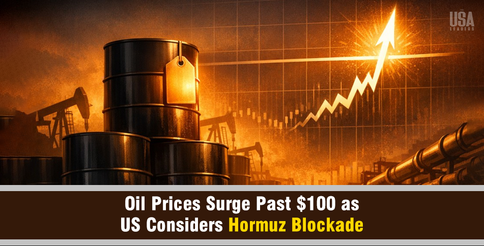 Oil prices surge Hormuz blockade