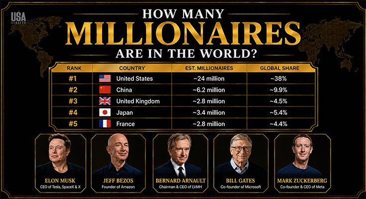How Many Millionaires Are In The World
