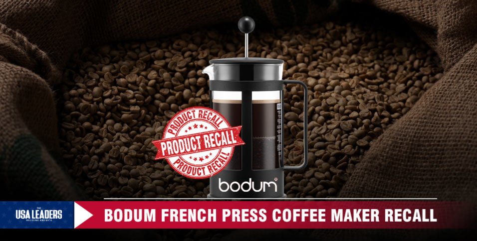 Bodum French Press coffee maker recall