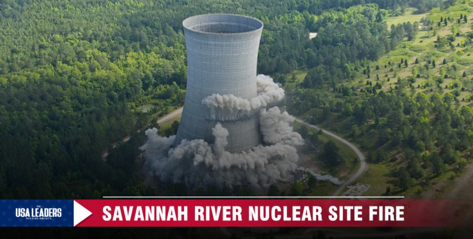 The Savannah River nuclear site fire prompted an emergency response in South Carolina. Officials reported no detectable contamination.